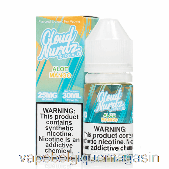 Jus De Vape Aloe Mangue Glacé - Sels Cloud Nurdz - 30 Ml 25 Mg